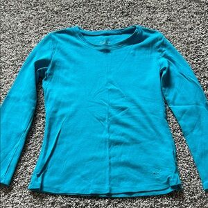 Justice Teal Long Sleeve Shirt